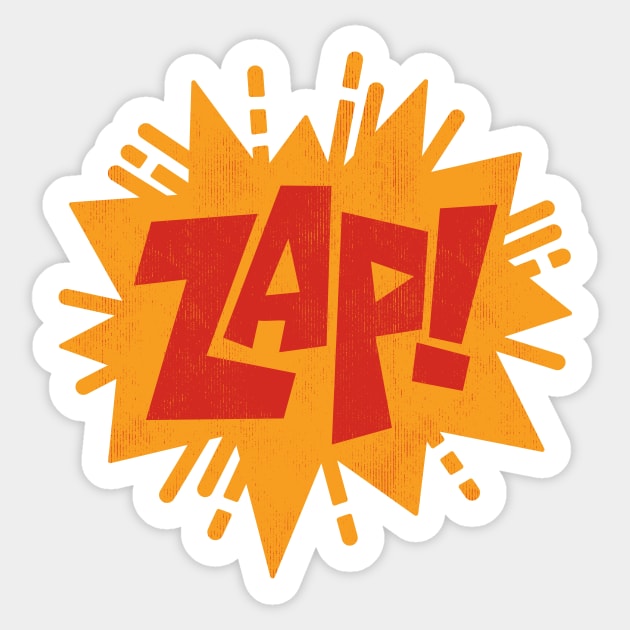 Zap! Sticker by Jon Kelly Green Shop